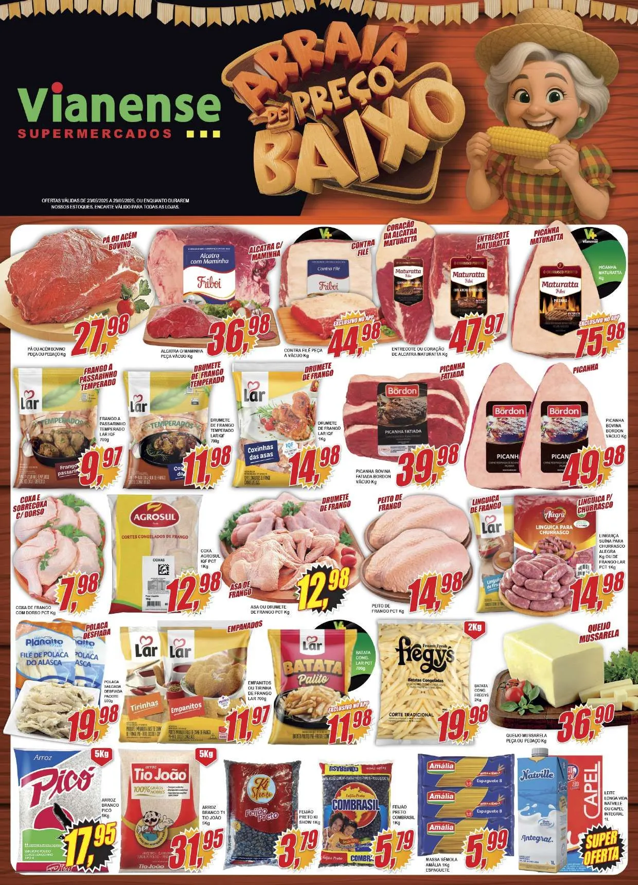 Encarte de Vianense Supermercados  Folhetos 23 de maio até 30 de maio 2025 - Pagina 