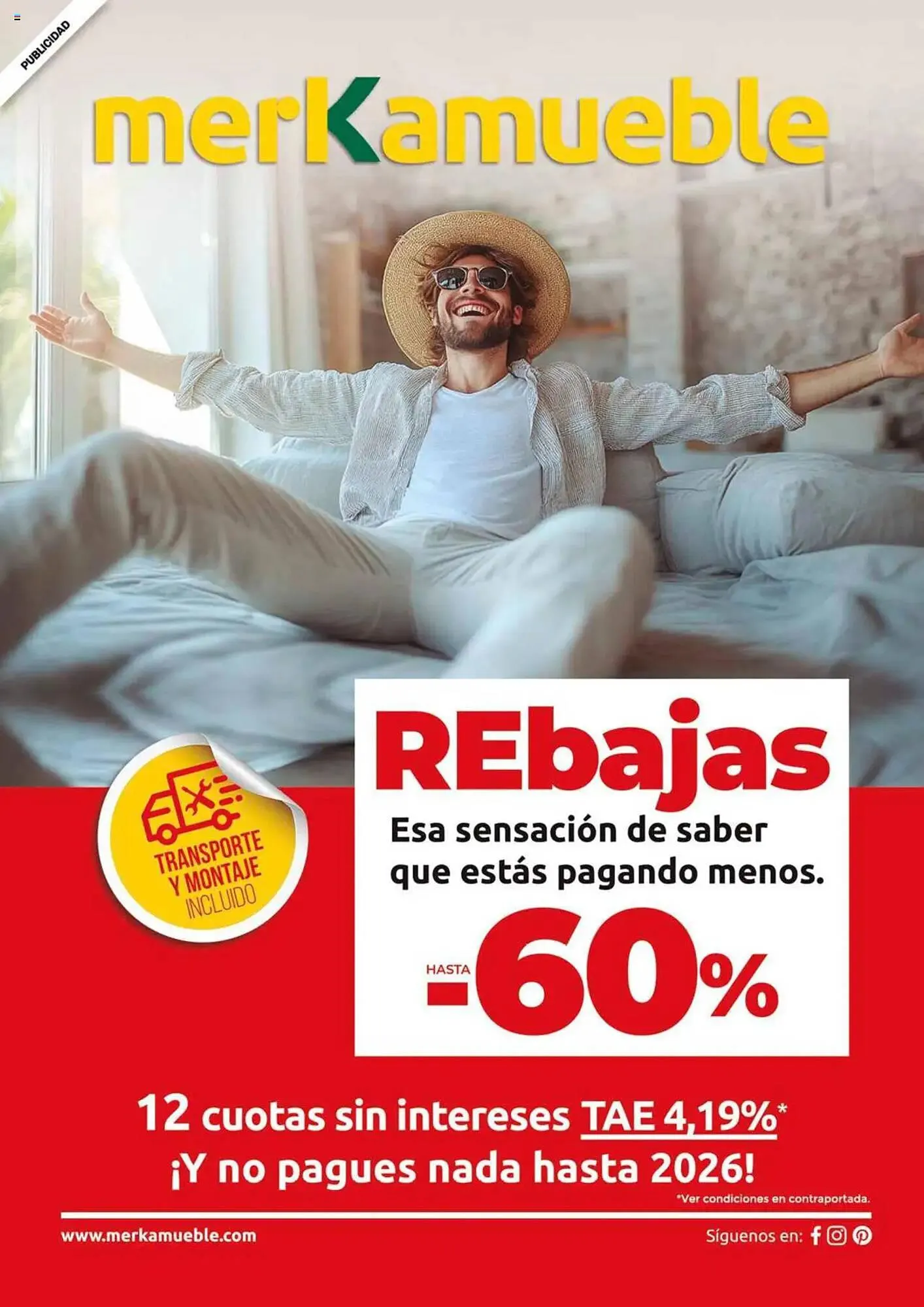 Catálogo de Folleto Merkamueble 7 de julio al 31 de agosto 2025 - Página 1