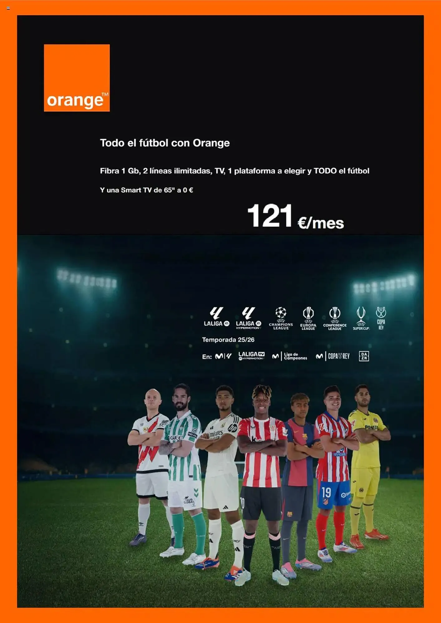 Catálogo de Folleto Orange 25 de agosto al 25 de septiembre 2025 - Página 1