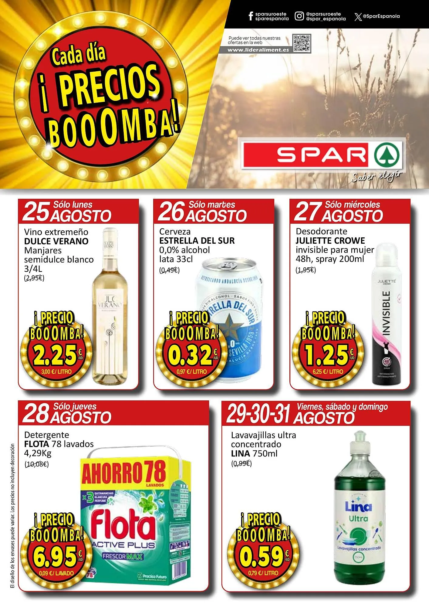 Catálogo de Folleto SPAR 25 de agosto al 31 de agosto 2025 - Página 1