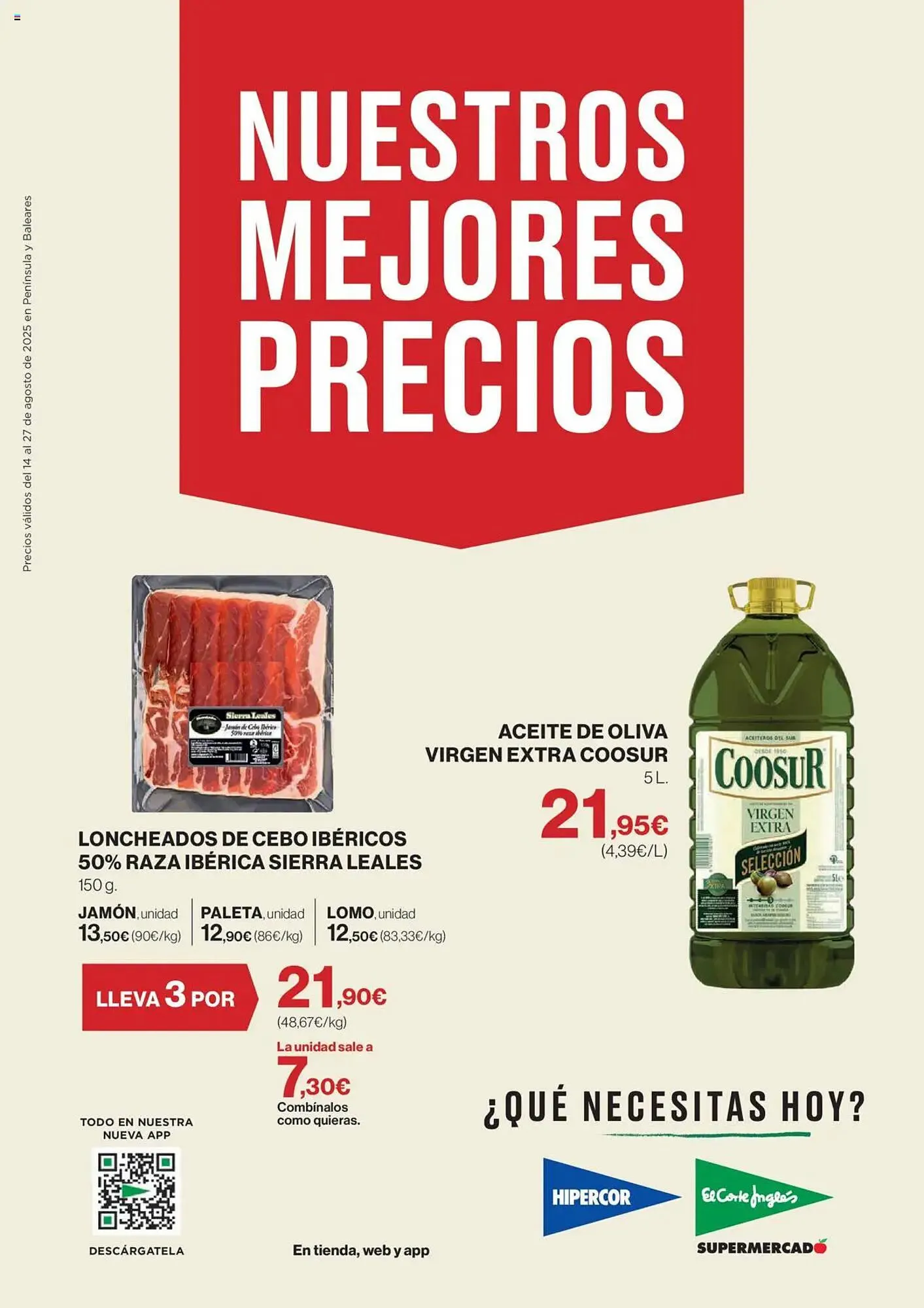 Catálogo de Folleto El Corte Inglés 14 de agosto al 27 de agosto 2025 - Página 1