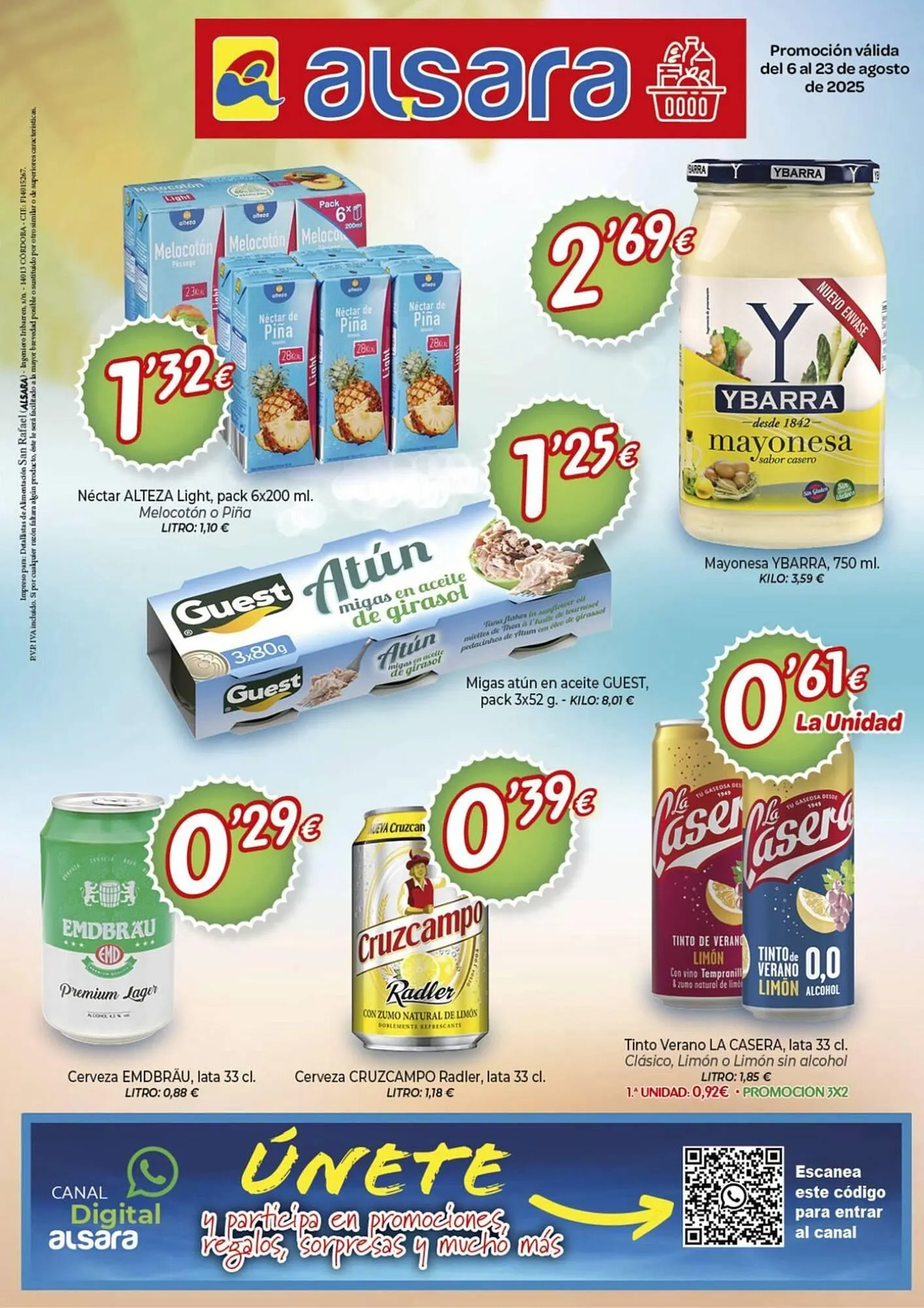 Catálogo de Folleto Alsara Supermercados 6 de agosto al 23 de agosto 2025 - Página 1