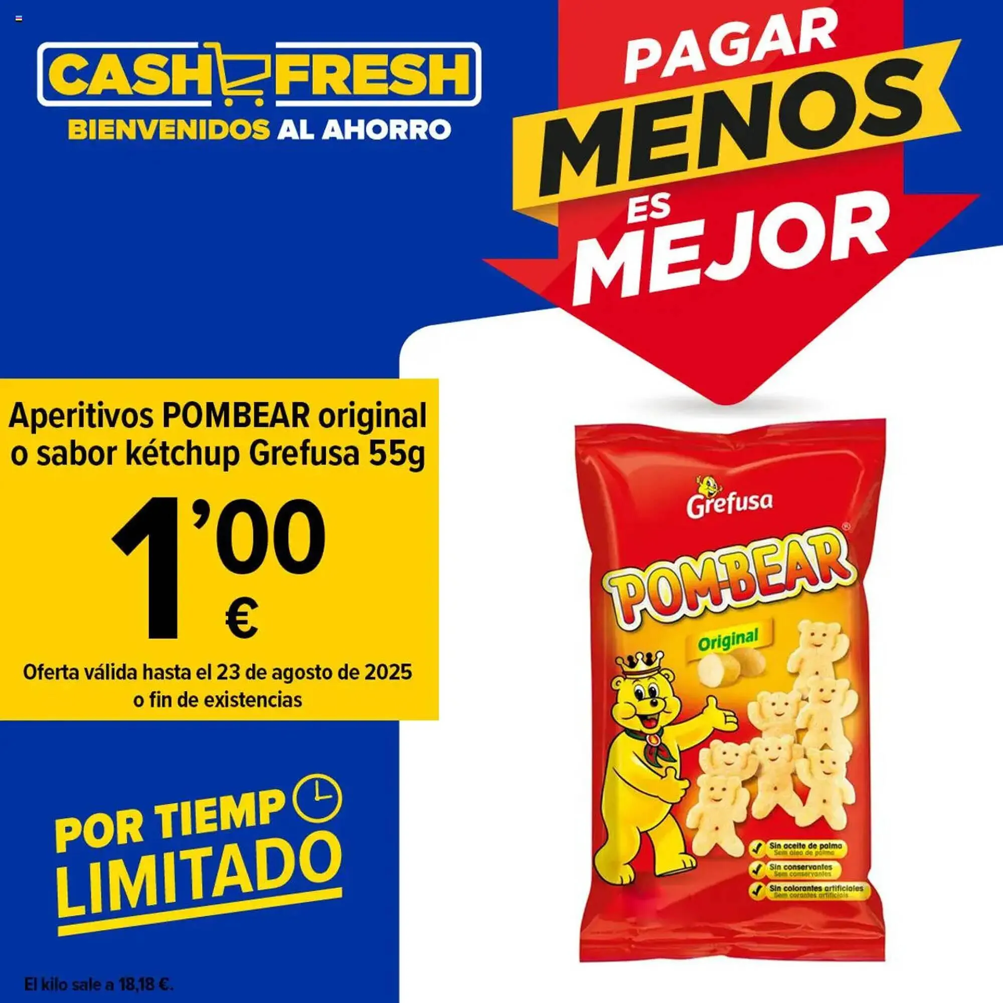 Catálogo de Folleto Cash Fresh 18 de agosto al 23 de agosto 2025 - Página 1