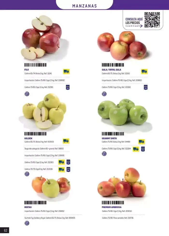 Catálogo de Frutas y verduras 8 de enero al 30 de junio 2025 - Página 62