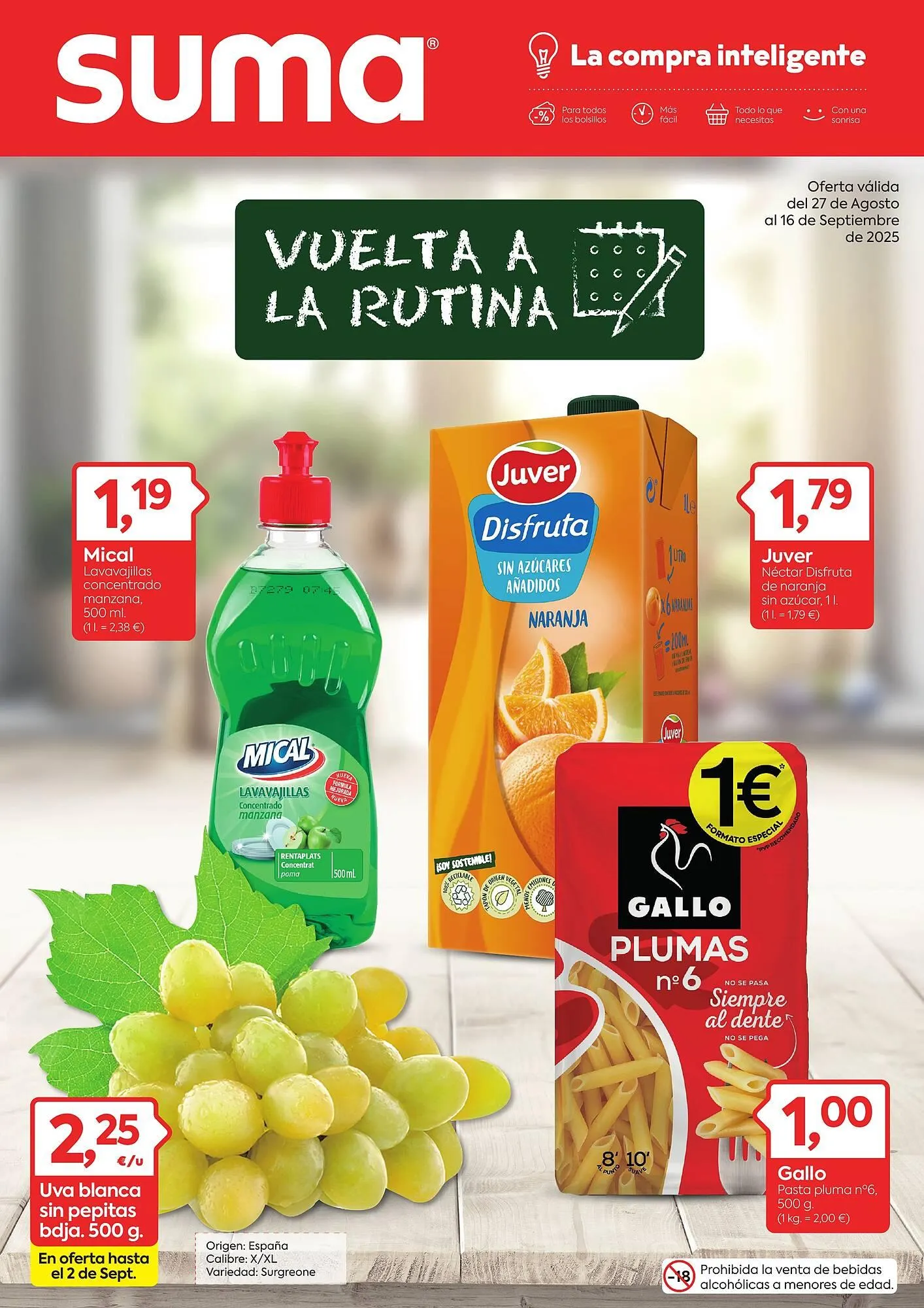 Catálogo de Folleto Suma Supermercados 27 de agosto al 16 de septiembre 2025 - Página 1
