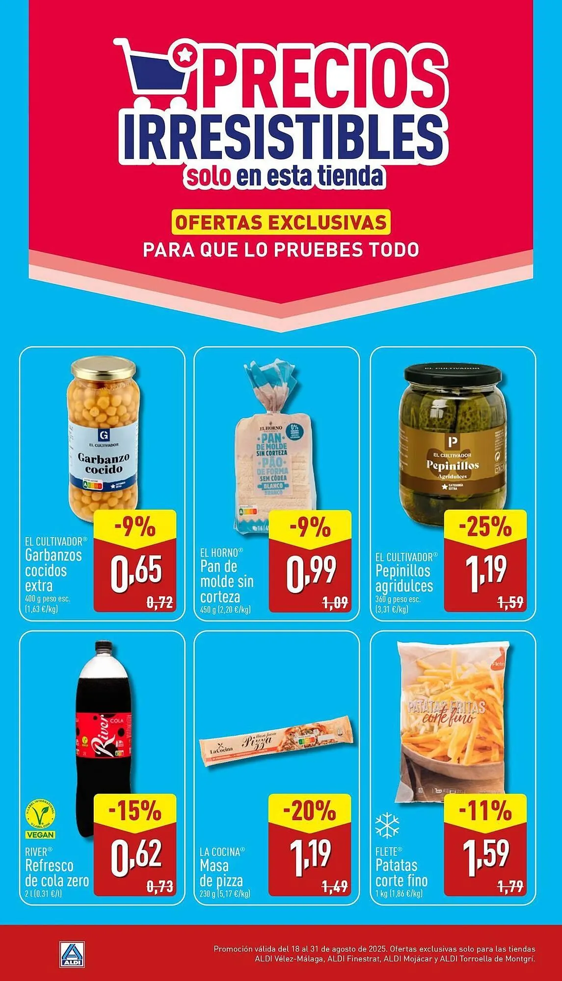 Catálogo de Folleto ALDI 18 de agosto al 31 de agosto 2025 - Página 1