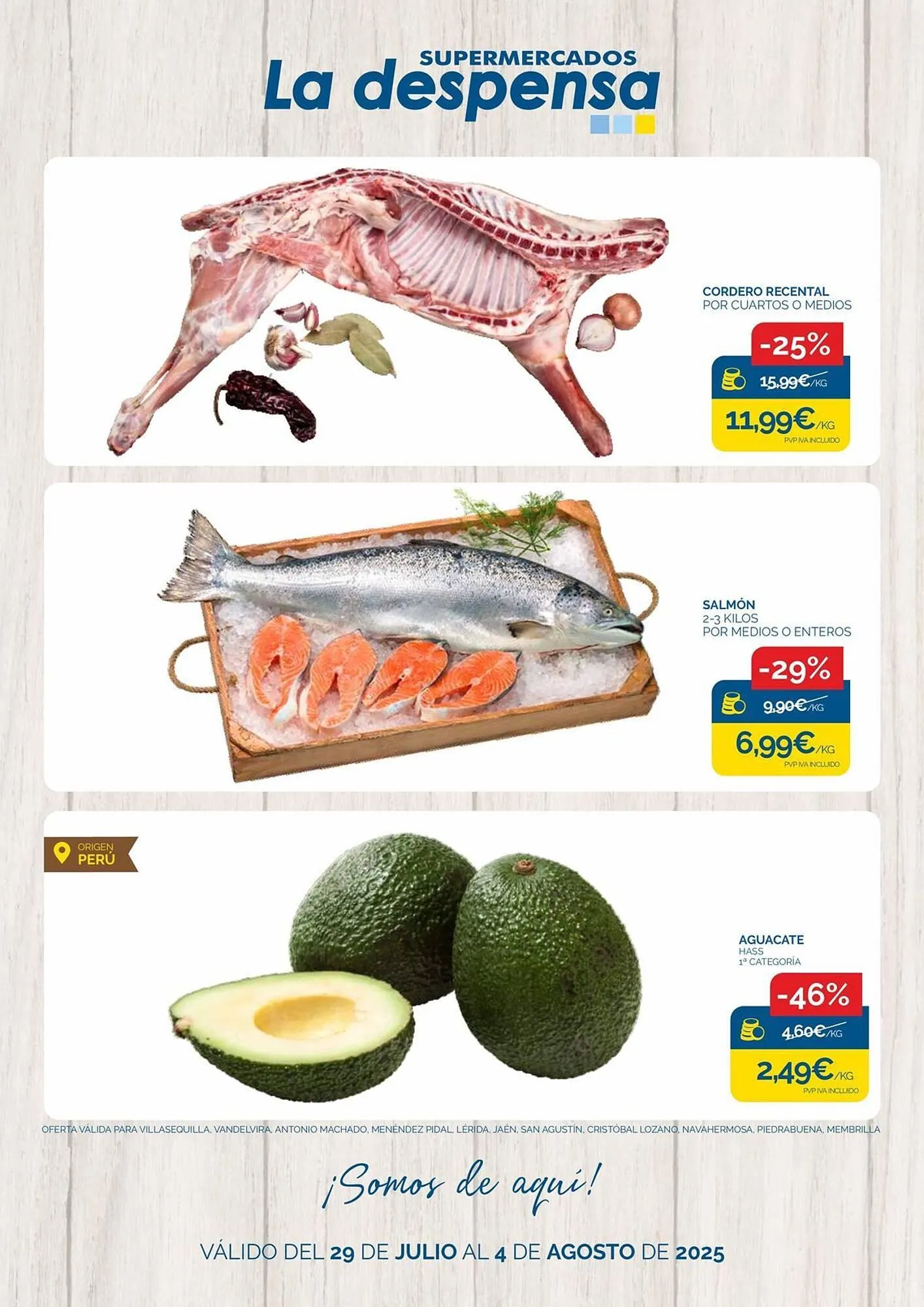 Catálogo de Folleto Supermercados La Despensa 29 de julio al 4 de agosto 2025 - Página 1