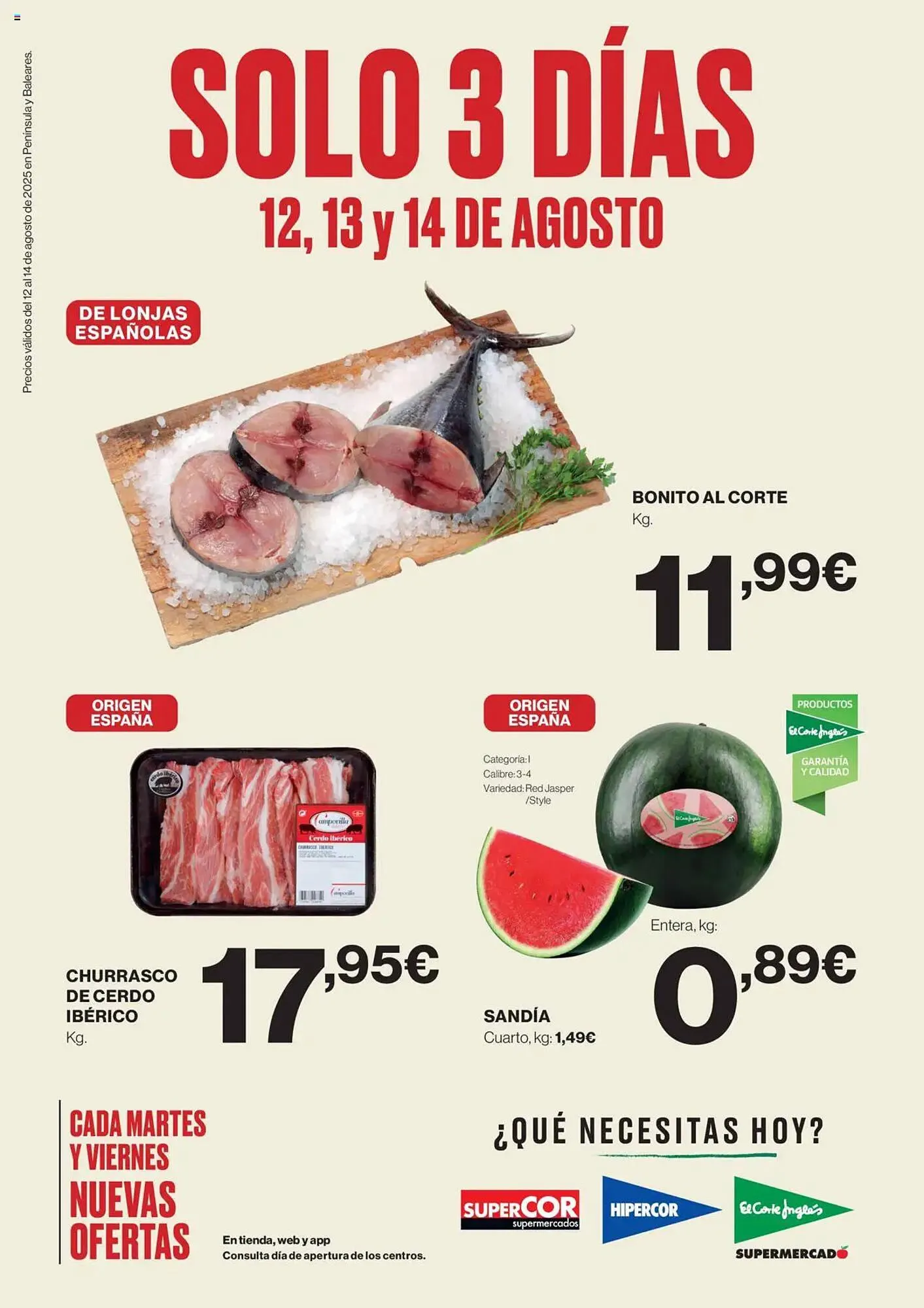 Catálogo de Folleto Supercor 12 de agosto al 14 de agosto 2025 - Página 1