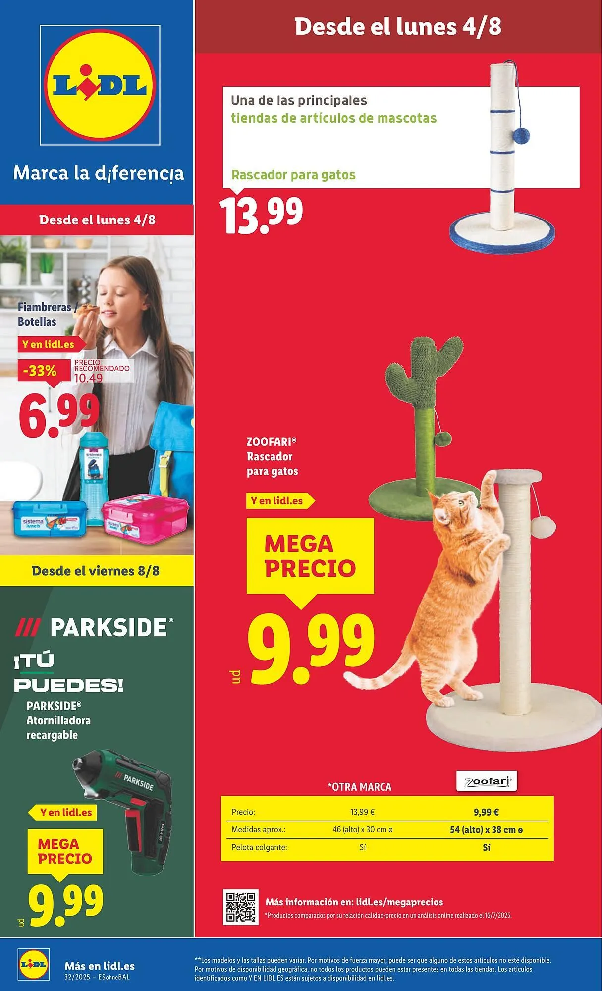 Catálogo de Folleto Lidl 4 de agosto al 10 de agosto 2025 - Página 1