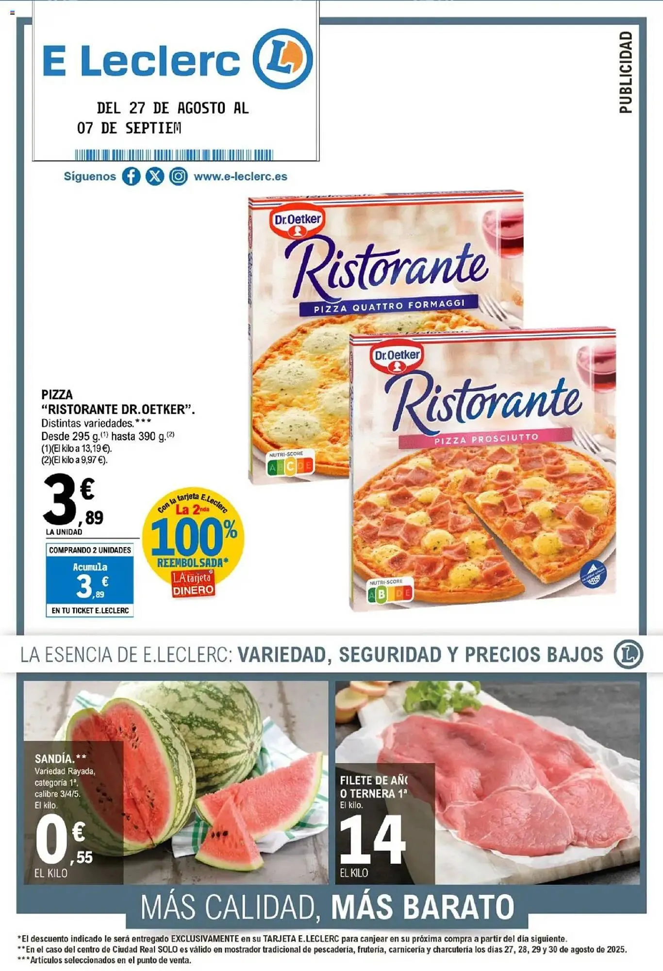 Catálogo de Folleto E.Leclerc 27 de agosto al 7 de septiembre 2025 - Página 1