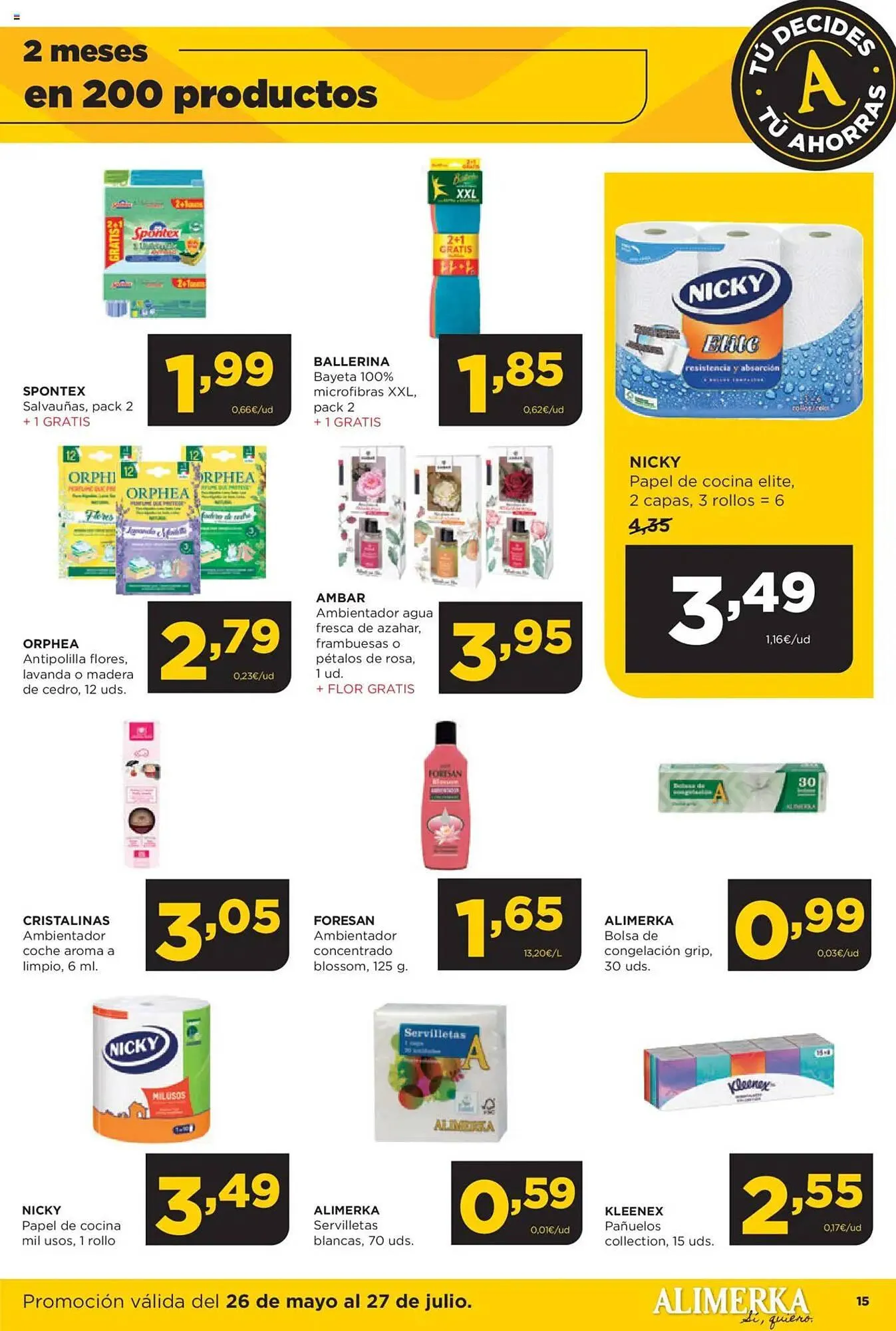Catálogo de Folleto Alimerka 26 de mayo al 27 de julio 2025 - Página 15
