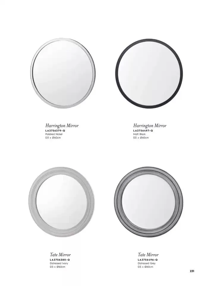 Catálogo de Lighting & Mirror Collection 12 de marzo al 31 de agosto 2025 - Página 233