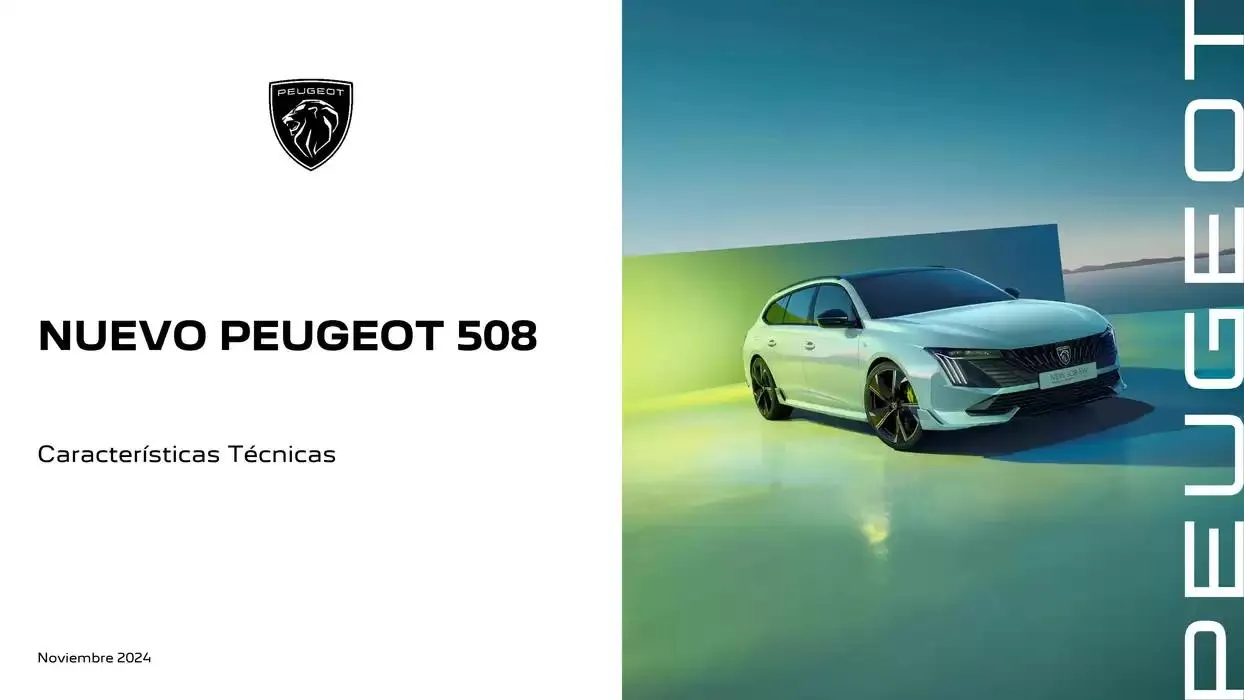 Catálogo de Peugeot 508 13 de noviembre al 13 de noviembre 2025 - Página 1