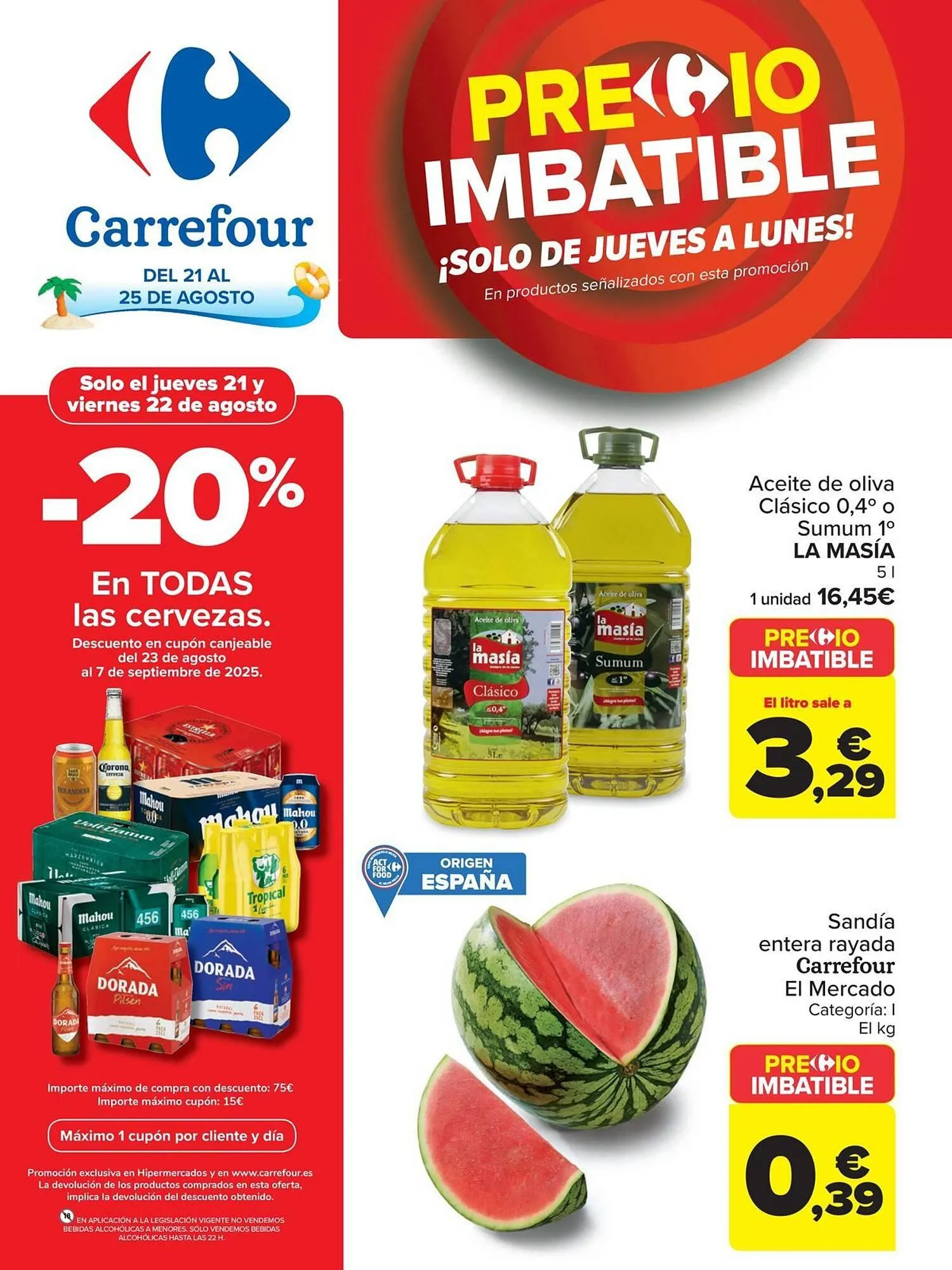 Catálogo de Folleto Carrefour 21 de agosto al 25 de agosto 2025 - Página 1