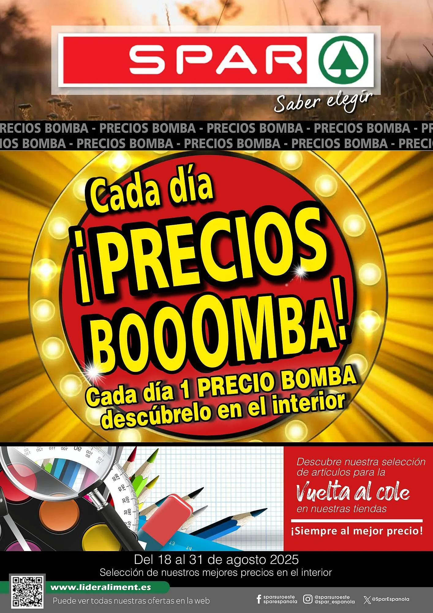 Catálogo de Folleto SPAR 18 de agosto al 31 de agosto 2025 - Página 1