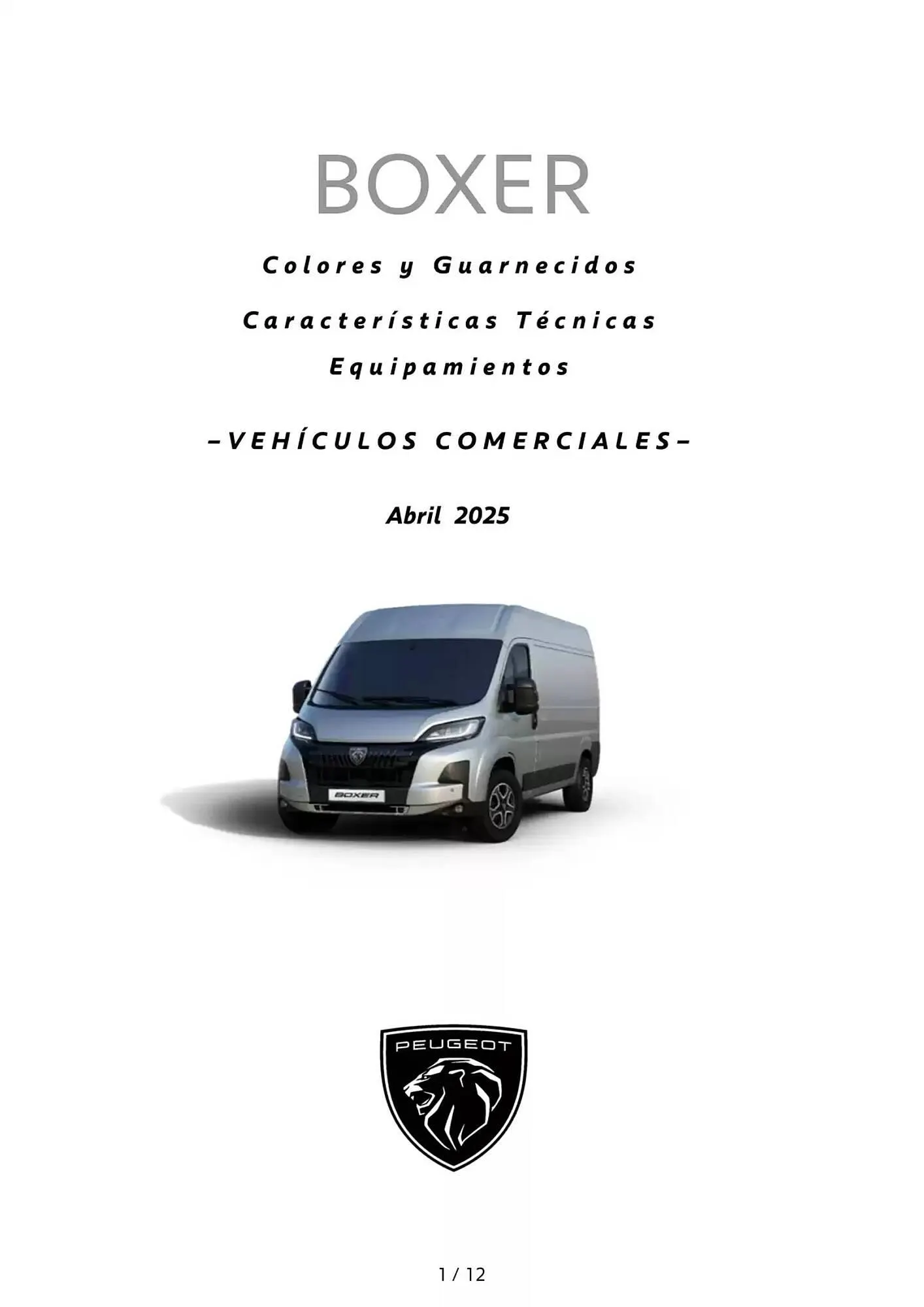Catálogo de Folleto Peugeot 9 de abril al 27 de diciembre 2025 - Página 1