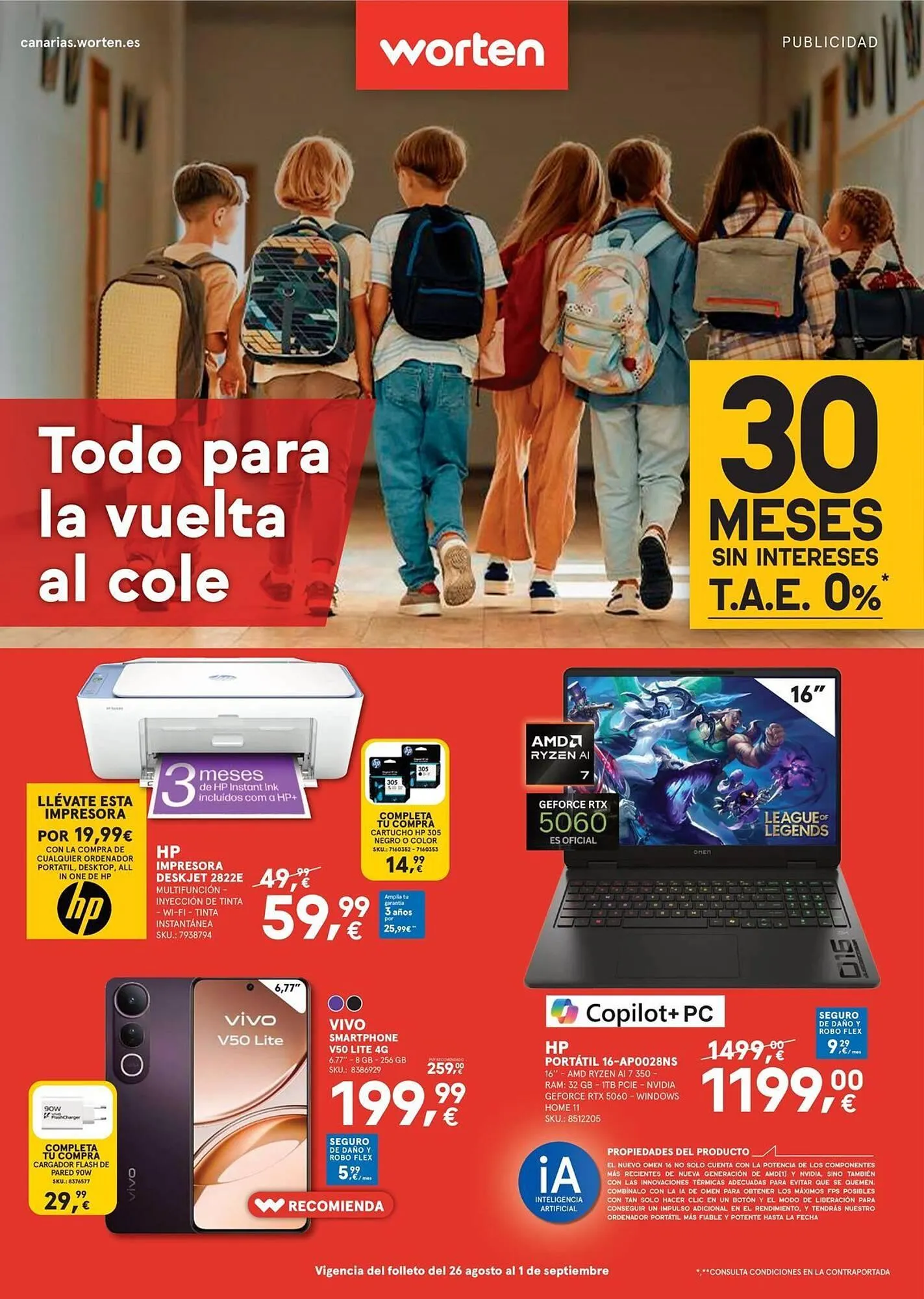 Catálogo de Folleto Worten 27 de agosto al 1 de septiembre 2025 - Página 1