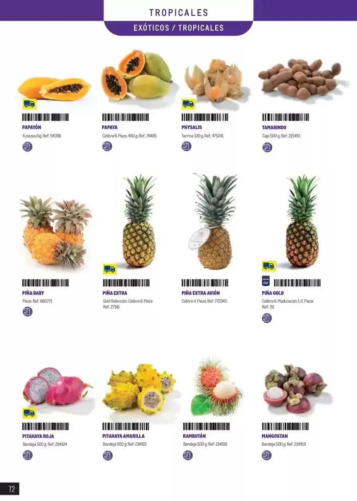 Catálogo de Frutas y verduras 8 de enero al 30 de junio 2025 - Página 72