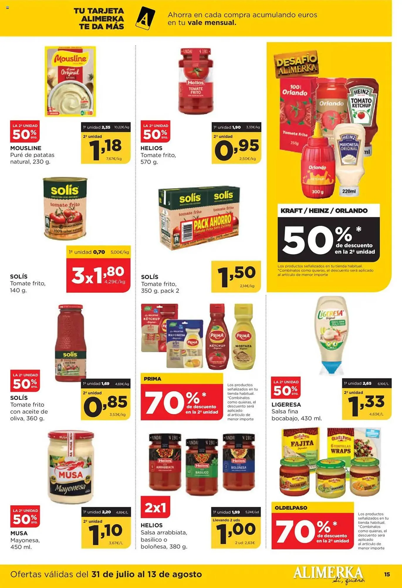 Catálogo de Folleto Alimerka 31 de julio al 13 de agosto 2025 - Página 15