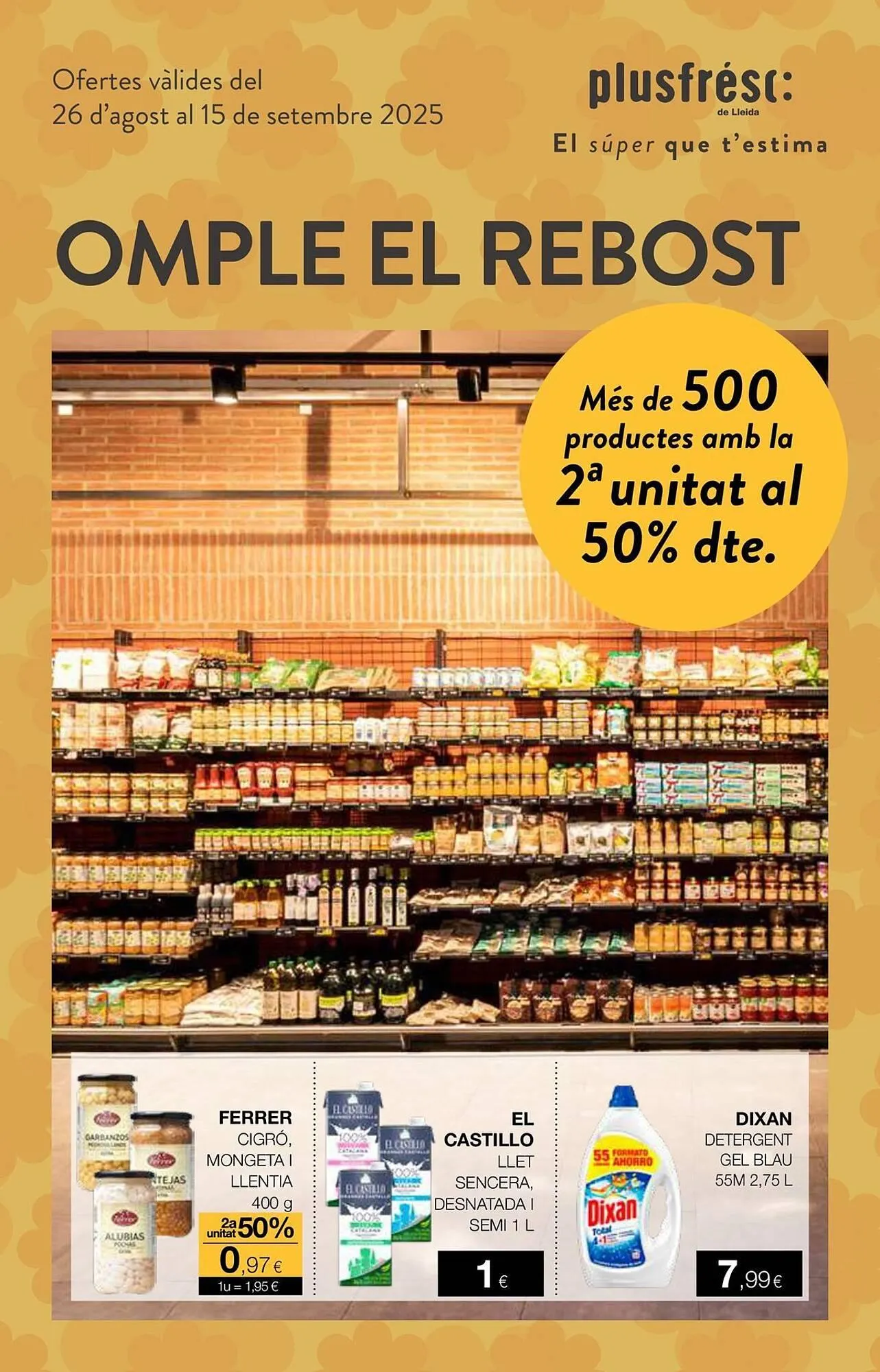 Catálogo de Folleto Plusfresc 26 de agosto al 15 de septiembre 2025 - Página 1