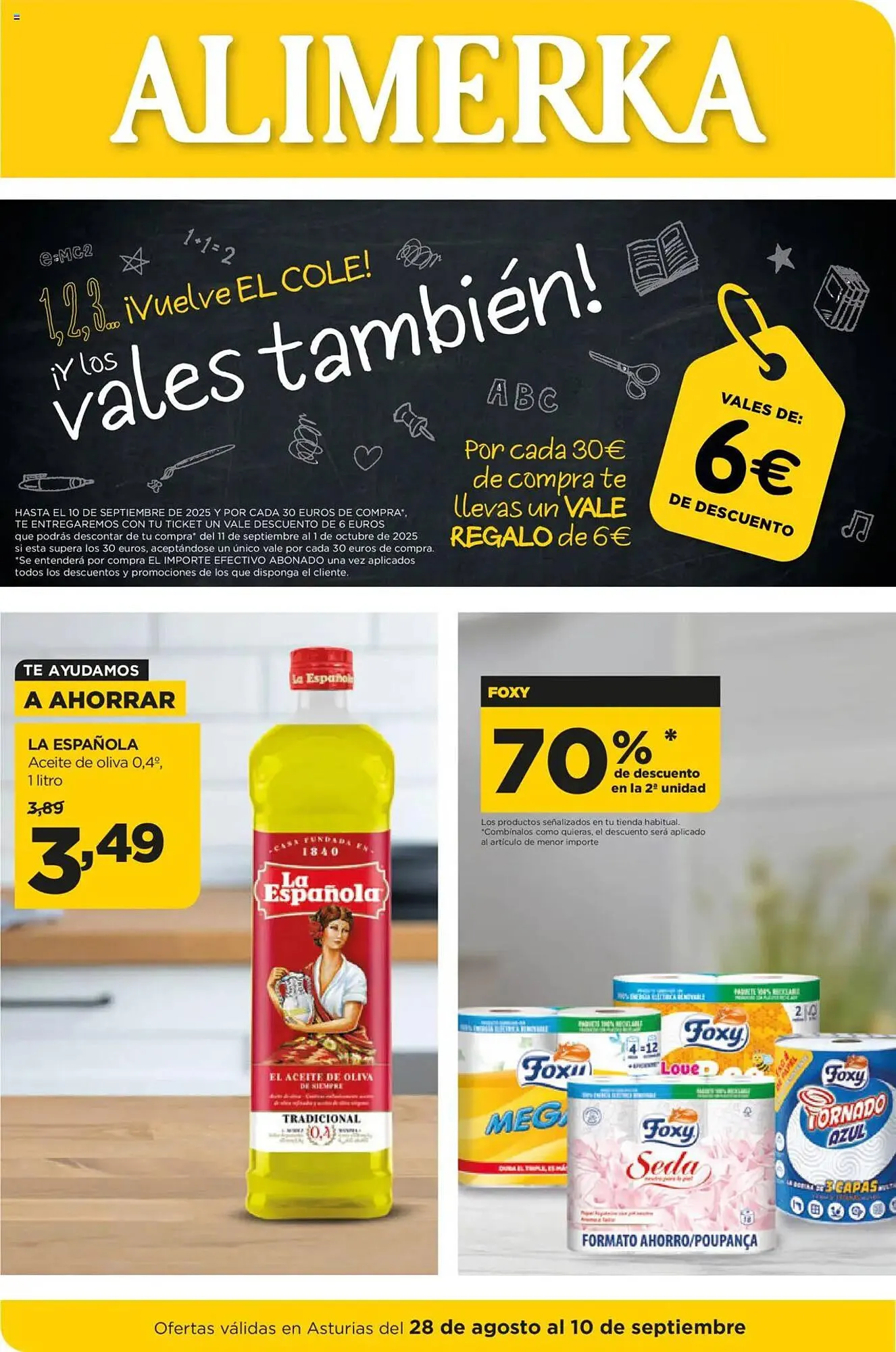 Catálogo de Folleto Alimerka 28 de agosto al 10 de septiembre 2025 - Página 1