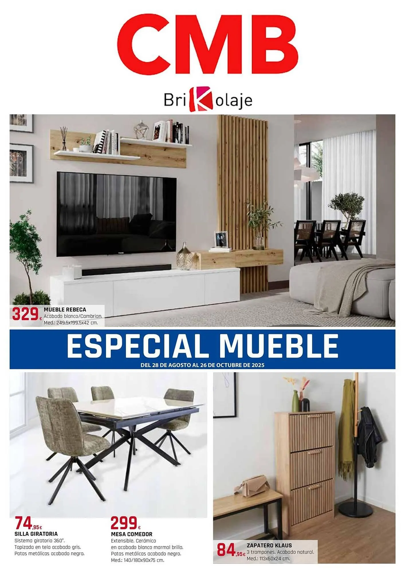 Catálogo de Folleto CMB Bricolage 28 de agosto al 26 de octubre 2025 - Página 1