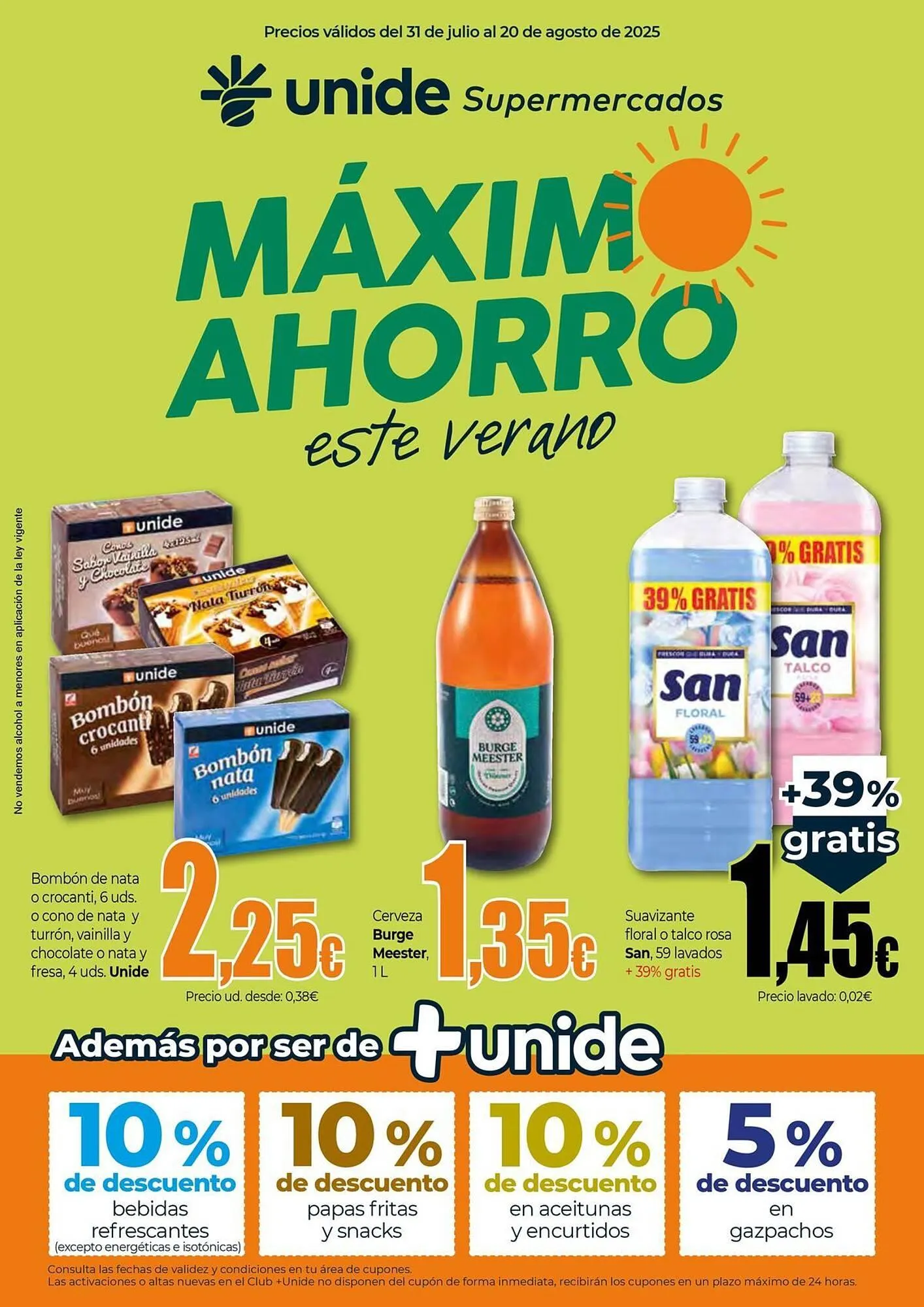 Catálogo de Folleto Unide Supermercados 31 de julio al 20 de agosto 2025 - Página 1