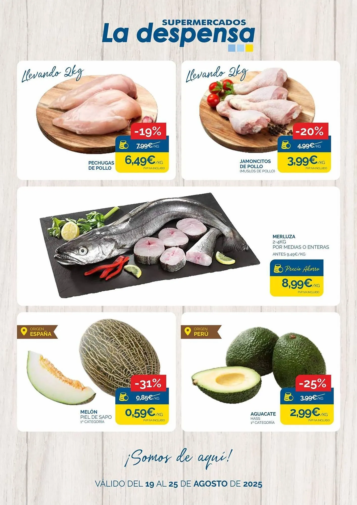 Catálogo de Folleto Supermercados La Despensa 19 de agosto al 25 de agosto 2025 - Página 1