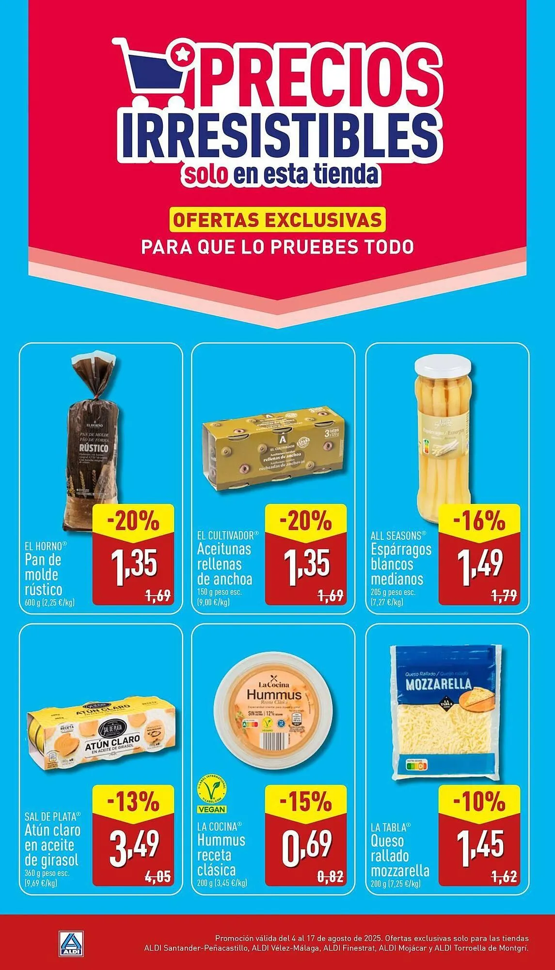 Catálogo de Folleto ALDI 4 de agosto al 17 de agosto 2025 - Página 1