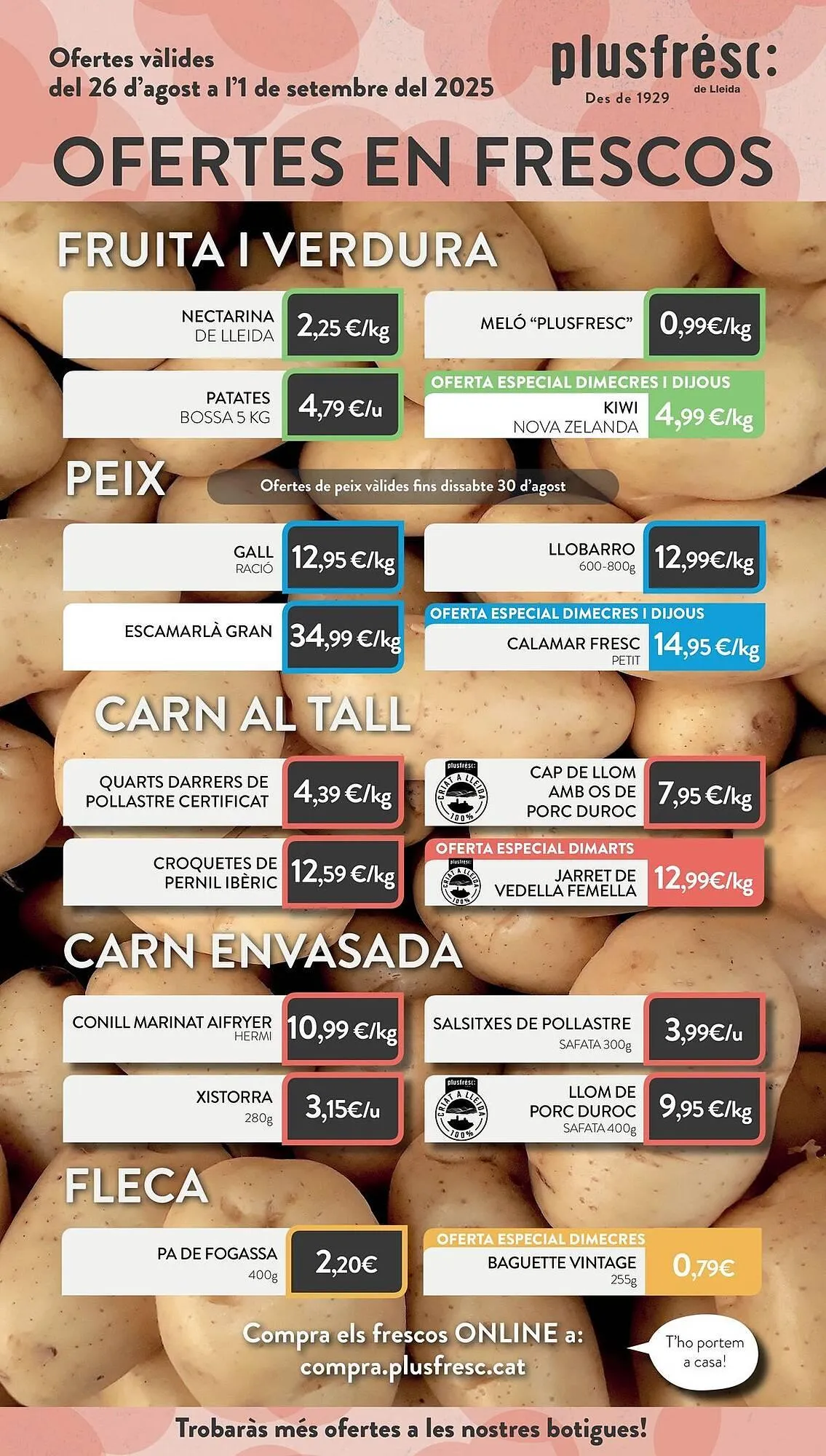 Catálogo de Folleto Plusfresc 26 de agosto al 1 de septiembre 2025 - Página 1