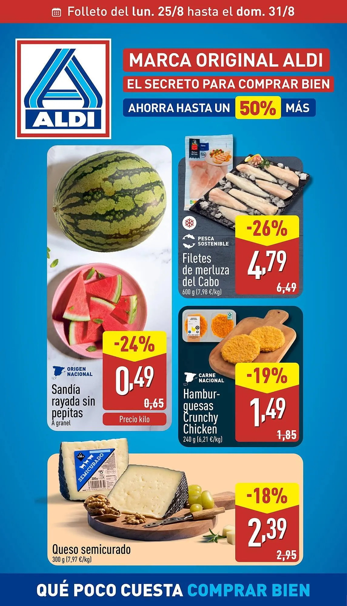 Catálogo de Folleto ALDI 25 de agosto al 31 de agosto 2025 - Página 1