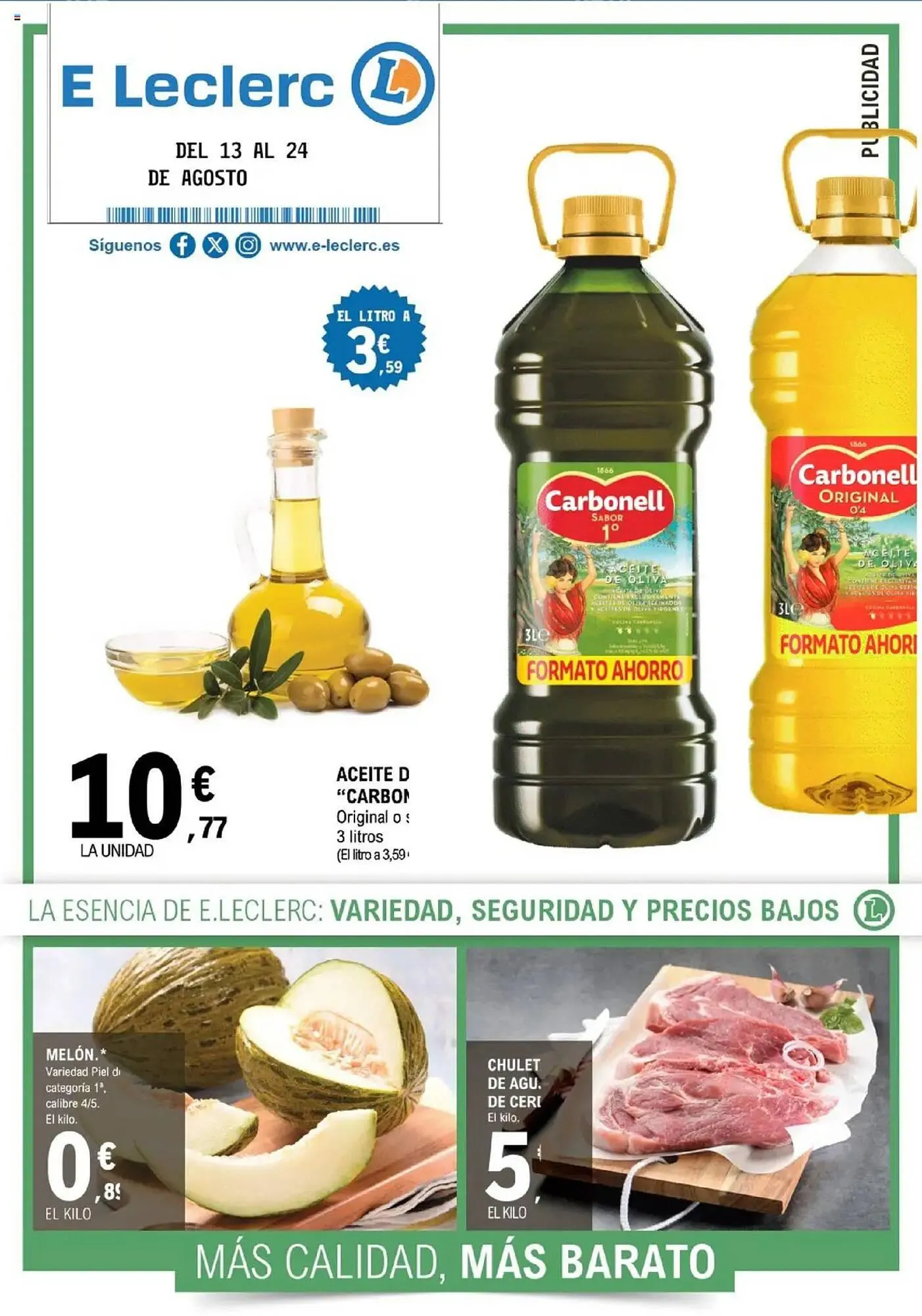 Catálogo de Folleto E.Leclerc 13 de agosto al 24 de agosto 2025 - Página 1