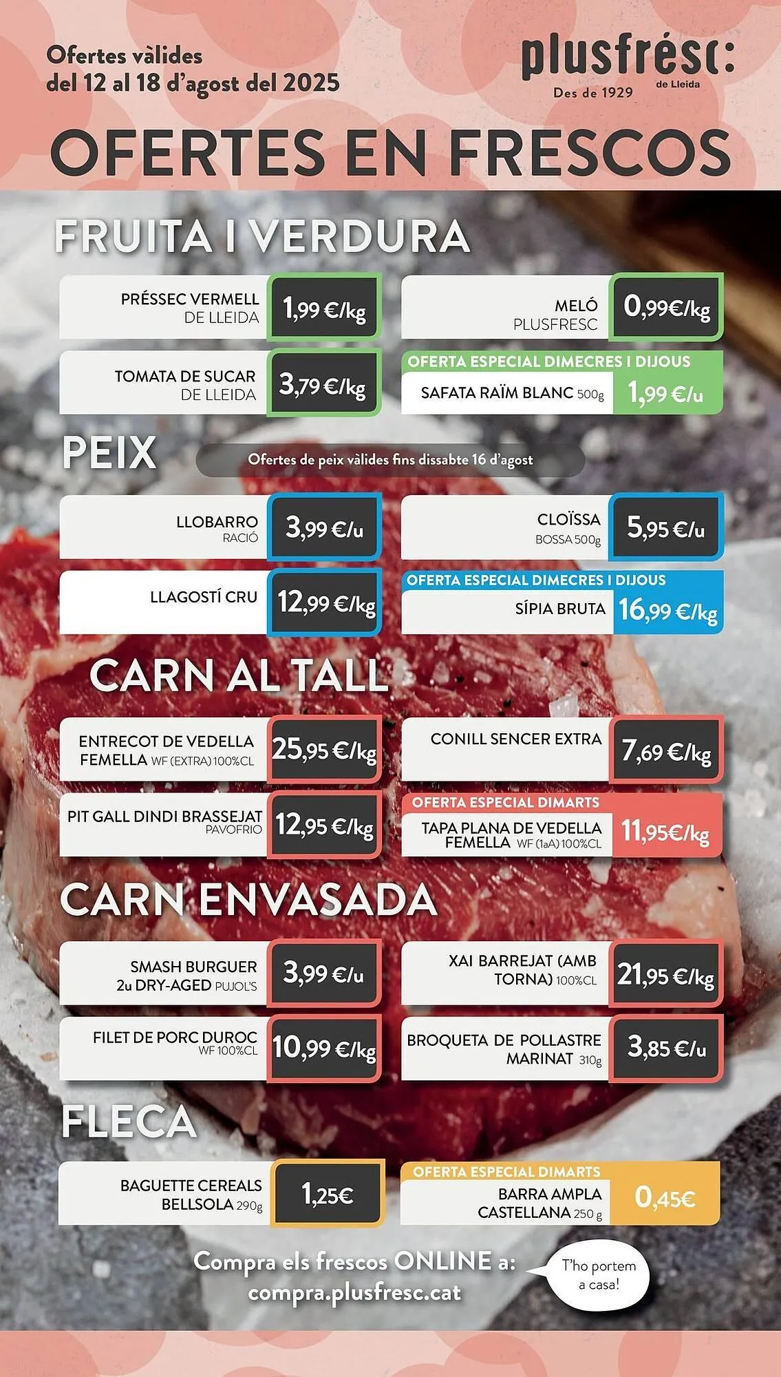 Catálogo de Folleto Plusfresc 12 de agosto al 18 de agosto 2025 - Página 1