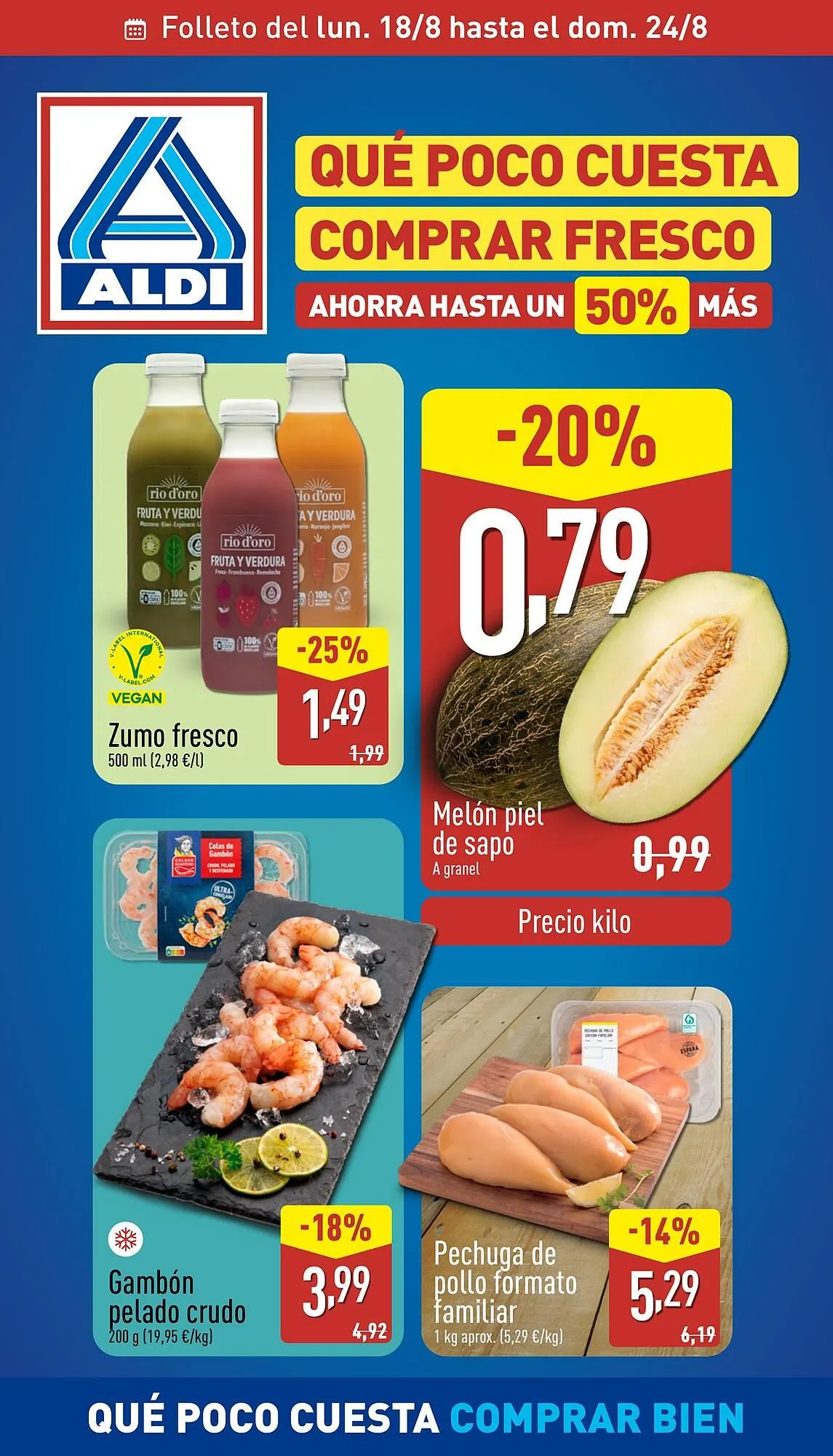 Catálogo de Folleto ALDI 18 de agosto al 24 de agosto 2025 - Página 1