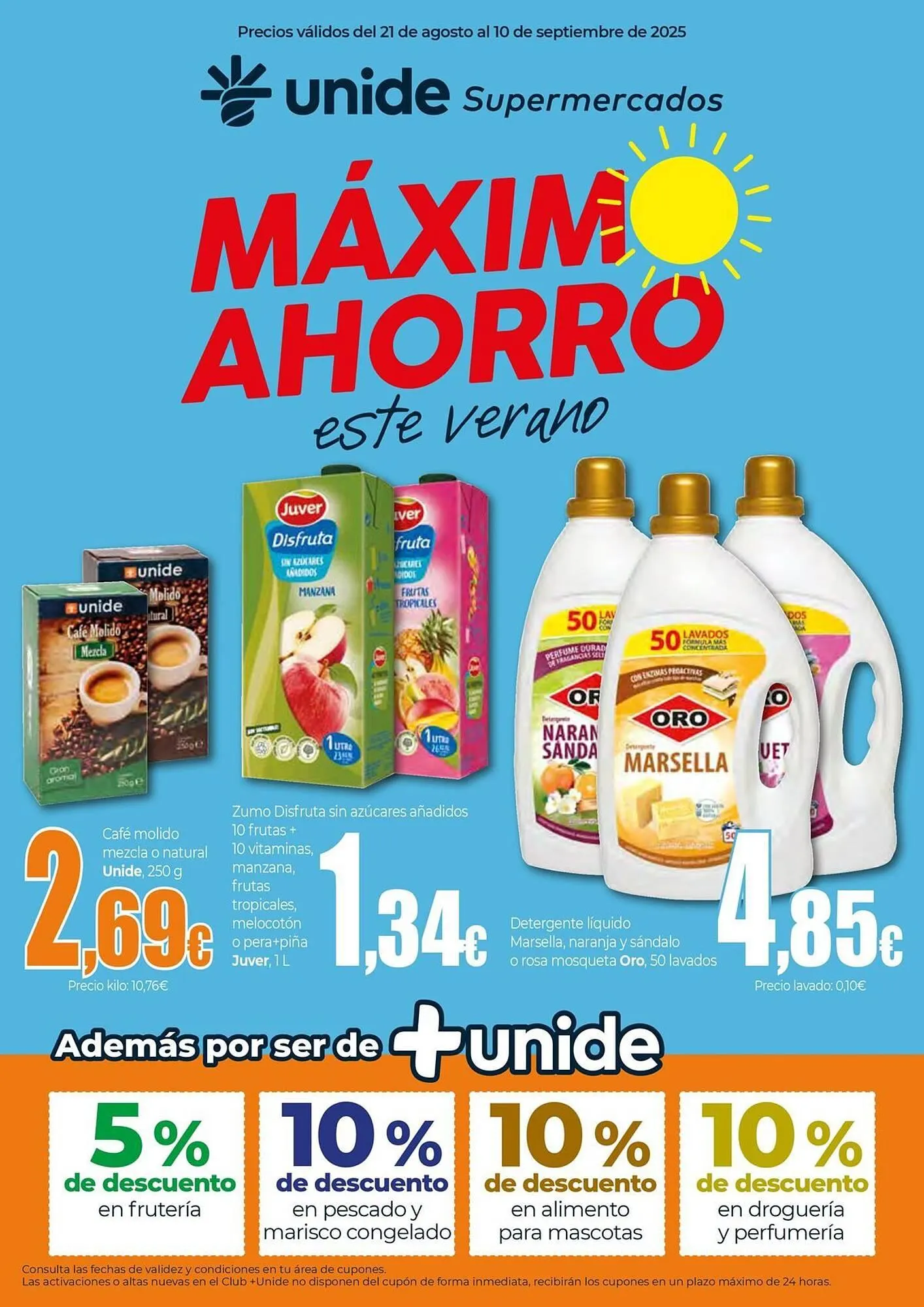 Catálogo de Folleto Unide Supermercados 21 de agosto al 10 de septiembre 2025 - Página 1