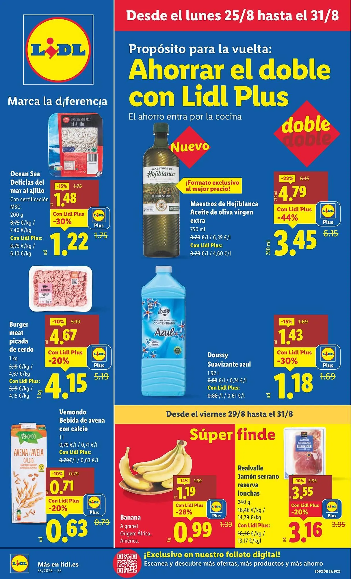 Catálogo de Folleto Lidl 25 de agosto al 31 de agosto 2025 - Página 1