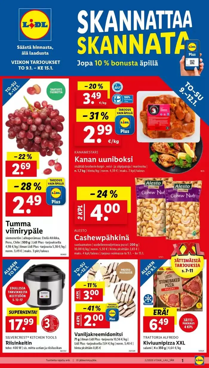 Parhaat tarjouksemme sinulle voimassa alkaen 6. tammikuuta - 15. tammikuuta 2025 - Tarjouslehti sivu 1