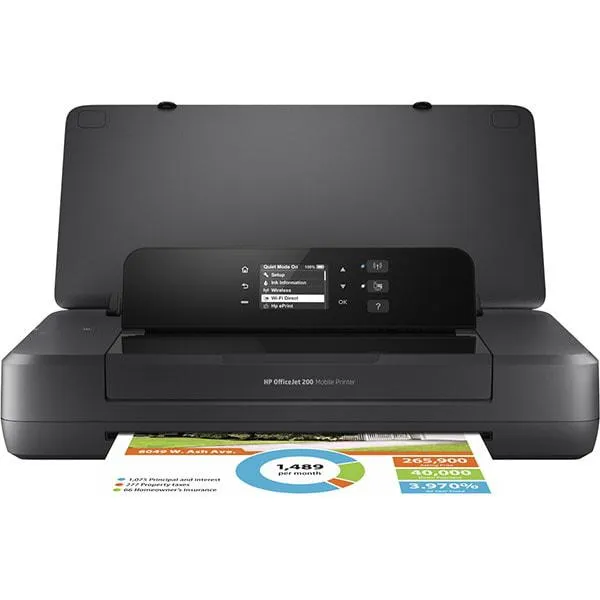 Imprimanta portabila HP OfficeJet 200, A4, USB, Wi-Fi