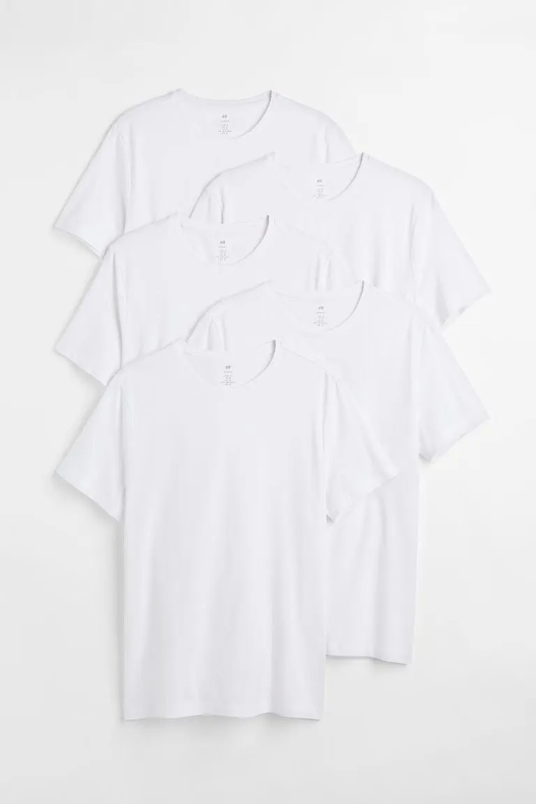 5-pack Slim Fit T-shirts