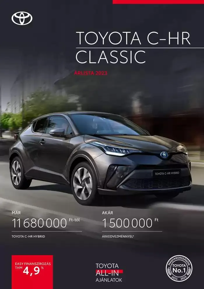Katalógus Toyota C-HR Hybrid november 27.-tól november 27.-ig 2025. - Oldal 1