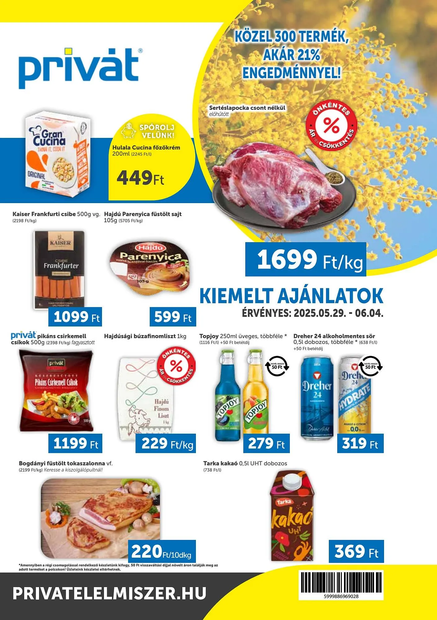 PRIVÁT akciós újság - 1