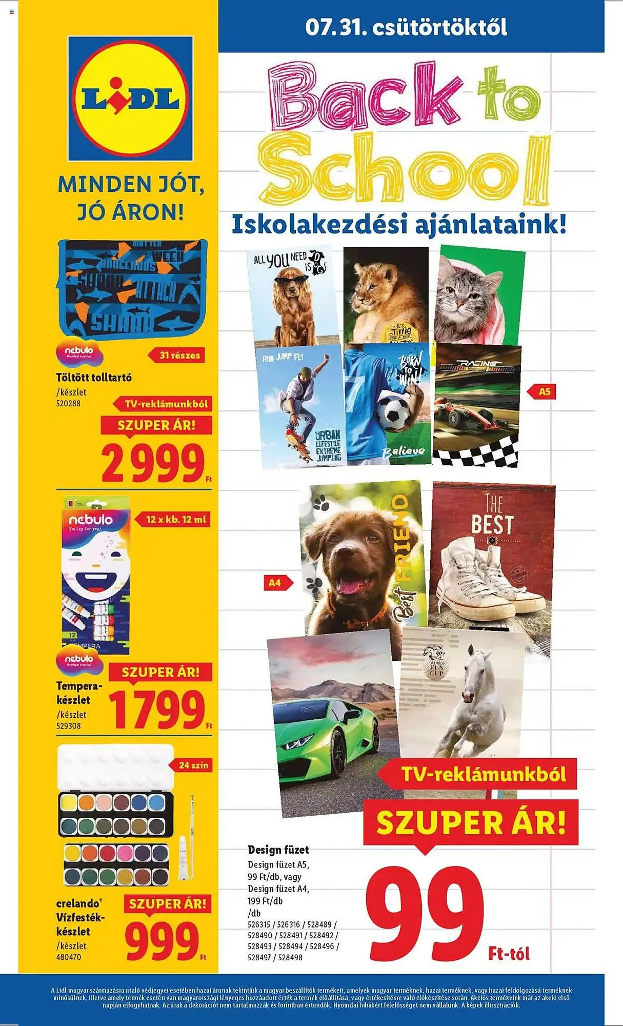 Katalógus Lidl akciós újság július 31.-tól augusztus 31.-ig 2025. - Oldal 1