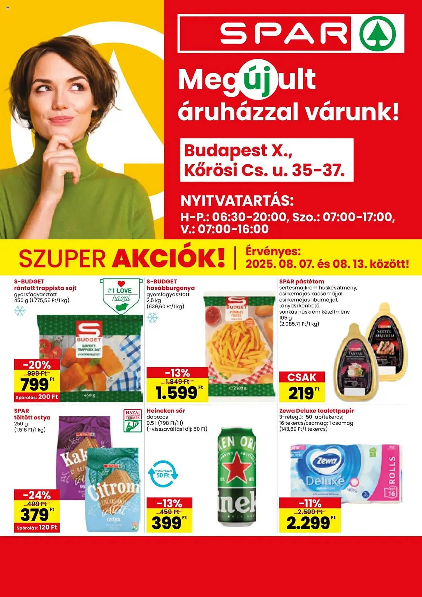 Katalógus Spar akciós újság augusztus 7.-tól augusztus 13.-ig 2025. - Oldal 1