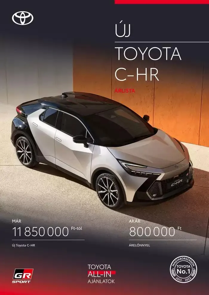 Katalógus Új Toyota C-HR Hybrid december 3.-tól december 3.-ig 2025. - Oldal 1