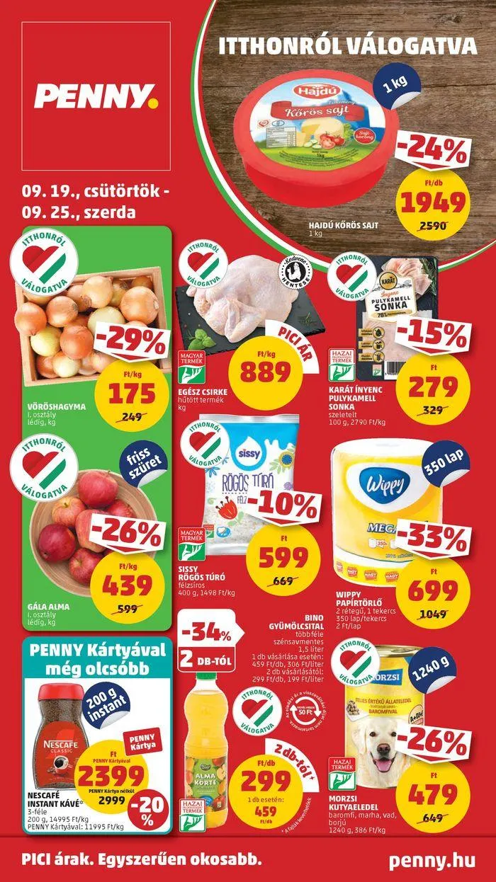 Katalógus Catalog PENNY 38. heti reklámújság szeptember 20.-tól október 4.-ig 2024. - Oldal 1
