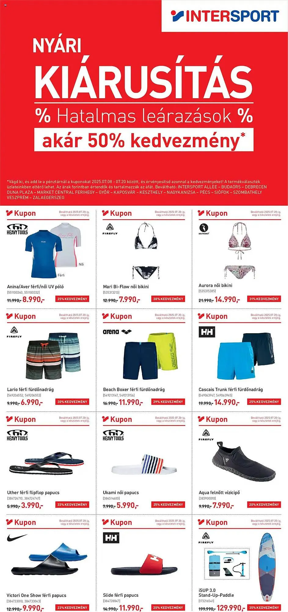 Katalógus Intersport akciós újság július 8.-tól július 20.-ig 2025. - Oldal 1