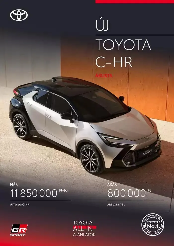 Katalógus Új Toyota C-HR Hybrid november 15.-tól november 15.-ig 2025. - Oldal 1