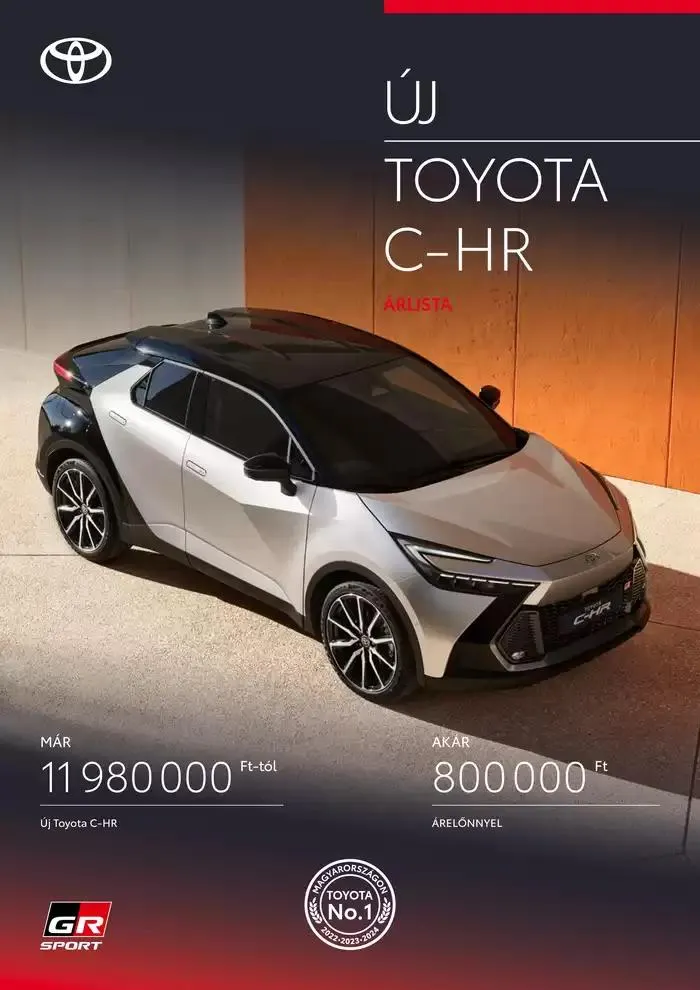 Katalógus Új Toyota C-HR Hybrid január 17.-tól január 17.-ig 2026. - Oldal 1