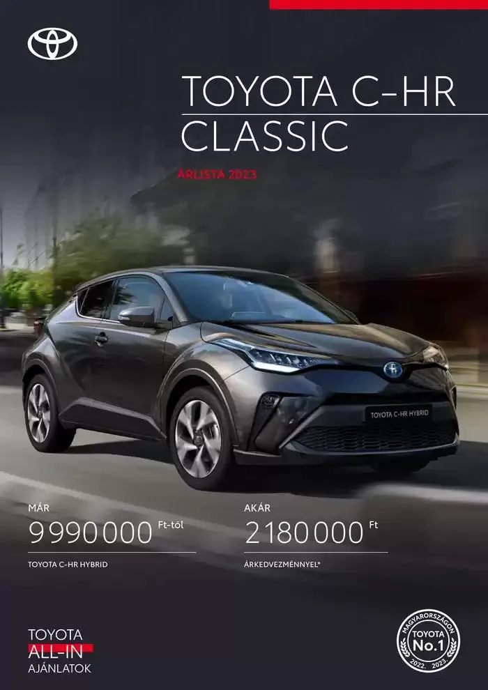 Katalógus Toyota C-HR Hybrid december 18.-tól december 18.-ig 2025. - Oldal 1
