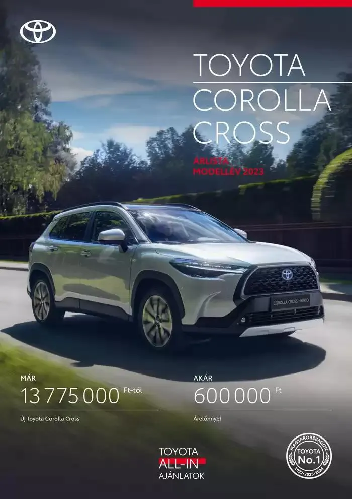 Katalógus Toyota Corolla Cross MC23 január 11.-tól január 11.-ig 2026. - Oldal 1